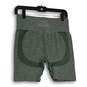 Womens Olive Flat Front Elastic Waist Pull-On Athletic Shorts Size Large image number 2
