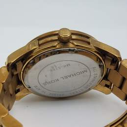 Michael Kors 37mm Case Signature Gold Tone Men's Stainless Steel Quartz Watch alternative image