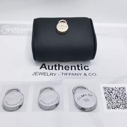 Tiffany & Co. 925 Sterling Class Of 08 Mini Round Padlock Charm W/C.O.A 9.5g