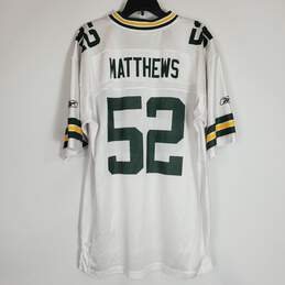 NFL Men White #52 Matthews Packers Jersey L alternative image