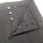 NWT Womens Black Stretch Button Fly Flat Front Compression Pants Size 4 image number 3