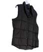 Lands End Women's Black Sleeveless Full Zip Puffer Vest Jacket Size Large 14-16 image number 2