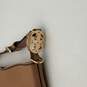 Womens Multicolor Colorblock Leather Adjustable Strap Charm Zipper Hobo Handbag image number 6
