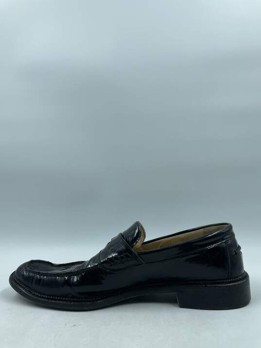Dolce & Gabbana Black Patent Penny Loafers M 11 COA image number 2