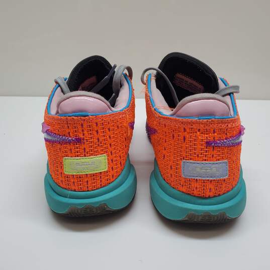 Nike Lebron XX 20 Orange Sneakers, Size 9.5 DJ5423-800 image number 4