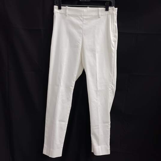 H&M Women's White Dress Pants Size 6 image number 1