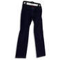 Womens Blue Denim Medium Wash Pockets Regular Fit Straight Jeans Size 4 image number 1