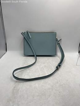 Kate Spade New York Womens Teal Leather Adjustable Strap Zip Top Crossbody Bag alternative image