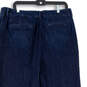 Womens Blue Dark Wash Pockets Denim Straight Leg Jeans Plus Size 16 image number 4