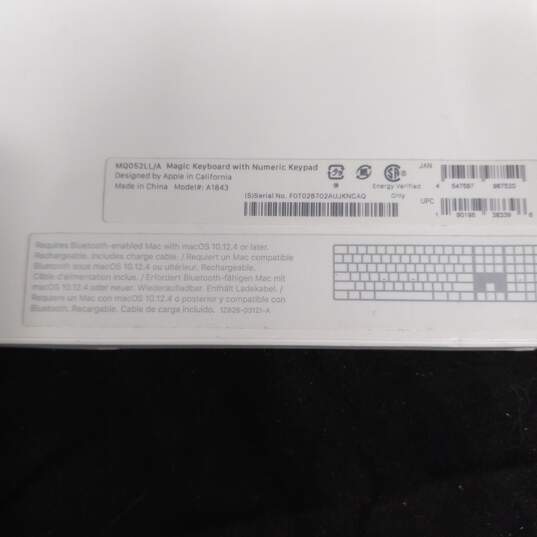 Apple Magic Keyboard Model A1843 with USB Cable IOB image number 6