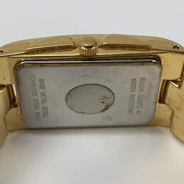 Designer Bulova Gold-Tone Stainless Steel Square Dial Analog Wristwatch alternative image