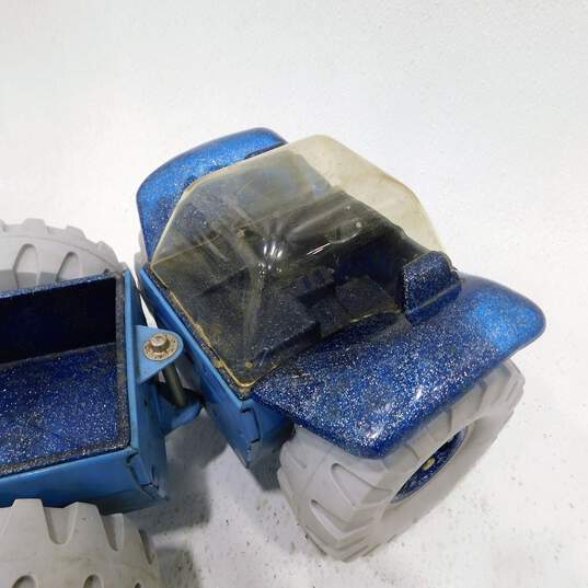 VTG 1970s Tonka Crater Crawler Space Moon Vehicle Blue Pressed Steel Toy image number 8