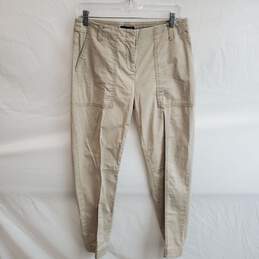 Eileen Fisher Organic Cotton Blend Khaki Pants Women's Size XS