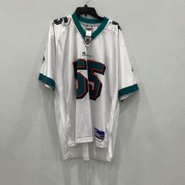 Reebok Mens Teal White Miami Dolphins Junior Seau #55 NFL Jersey Size L