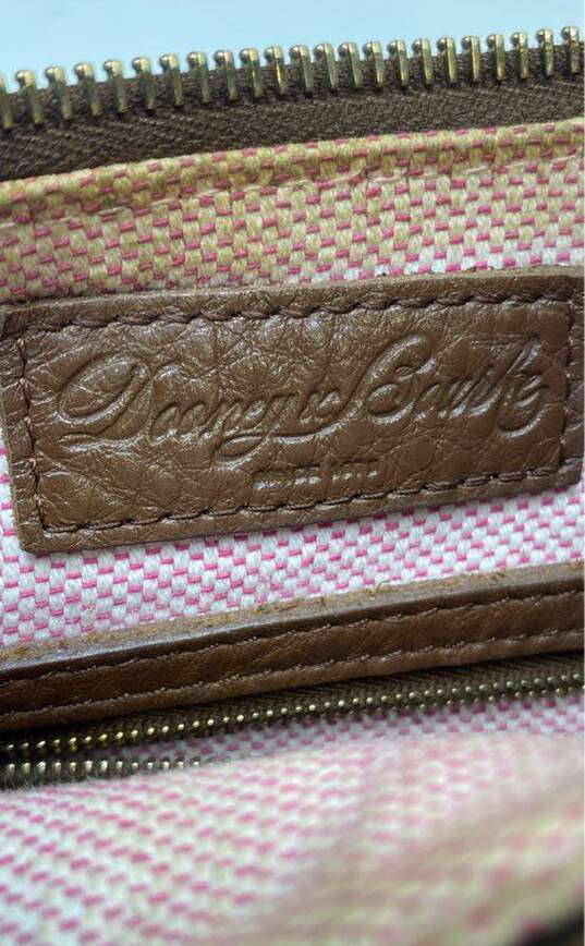 Dooney & Bourke Leather Dillen Double Pocket Shoulder Bag Brown image number 6