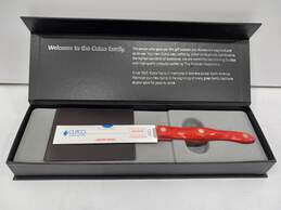 Cutco Knife with Red Handle In Box