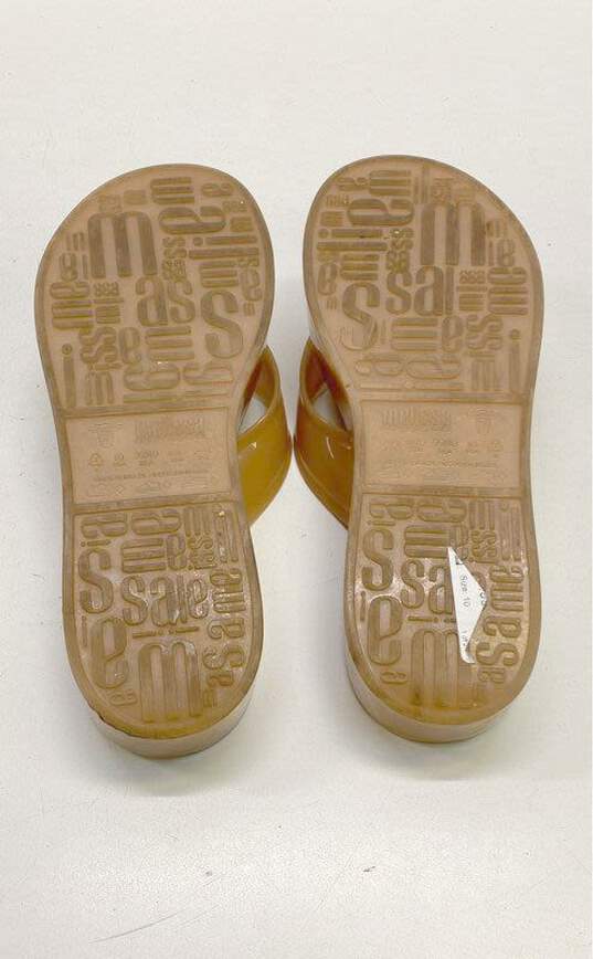 Melissa Rubber Platform Slide Thong Sandals Beige 10 image number 6