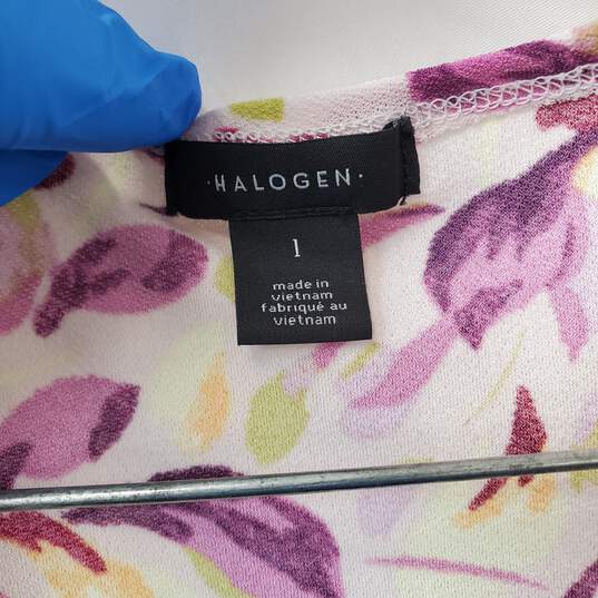 Women's Halogen Purple Petal Breeze Wrap Dress Size L image number 5