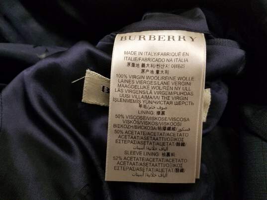 Burberry London 'Collins' Dark Navy Blue Wool 2-Piece Suit Jacket 56R & Pants 40R image number 8