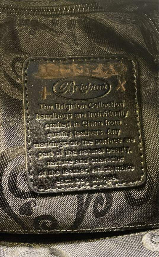 Brighton Leather Pebbled Shoulder Bag Black image number 5