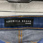 Womens Blue Denim Button Fly 5-Pocket Design Bootcut Leg Jeans Size 26 image number 3