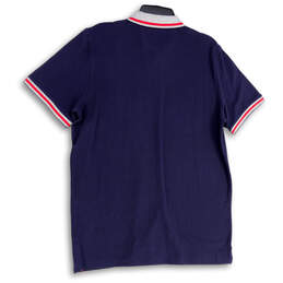 NWT Mens Blue Pique Stretch Short Sleeve Spread Collar Polo Shirt Size XL alternative image