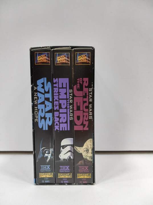 Original Trilogy of the First 3 Star Wars Movies on VHS image number 2