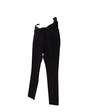 Womens Black Flat Front Skinny Leg Casual Chino Pants Size 6 image number 2