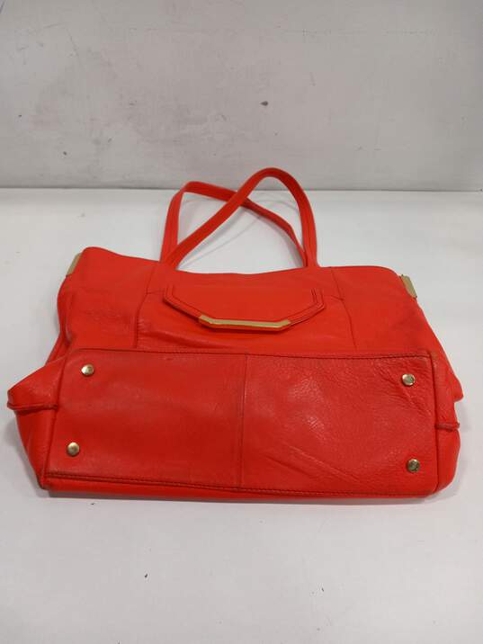 Sack Fifth Avenue Red Shoulder Tote Handbag image number 3