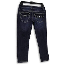 Womens Blue Denim Medium Wash Stretch 5-Pocket Design Skinny Leg Jeans Sz 6 alternative image