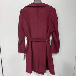 Women's Michael Kors Merlot Woolen Trench Coat 2X NWT alternative image