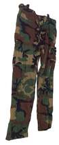 Womens Green Brown Camouflage Flat Front Straight Leg Cargo Pants Size XL image number 3