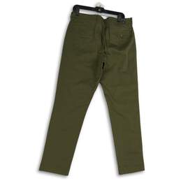 NWT J.Crew Mens Green Stretch Slash Pocket Flat Front Chino Pants Size W33 L32 alternative image