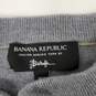 Banana Republic MN's Merino Wool Gray Pullover Sweater Size XS image number 3