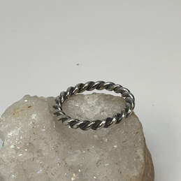 Designer Pandora 925 ALE Sterling Silver Twisted Rope Shape Band Ring