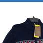 NWT Original Weatherproof Garment Co. Mens Navy Red Pullover Sweater Size Small image number 3