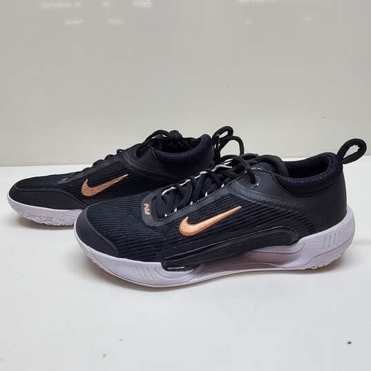Nike Air Court Zoom Athletic Sneakers Black Size 8.5 image number 1