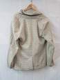 andanna Republic Womens Blazer Jacket Size L tan and white stripeB image number 2