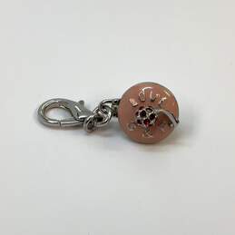 Designer Juicy Couture Silver-Tone Red Stone Pink Enamel Cupcake Charm alternative image