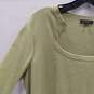 Lafayette 148 Green Pullover Sweater Top Women's Size XL image number 3