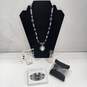 Black & White Costume Jewelry Assorted 5pc Lot image number 1