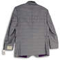NWT Mens Gray Notch Lapel Single Breasted Two Button Blazer Size 42R image number 2