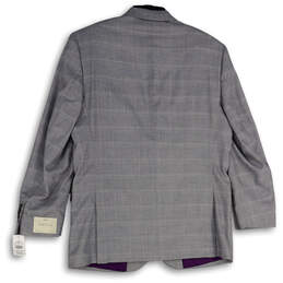NWT Mens Gray Notch Lapel Single Breasted Two Button Blazer Size 42R alternative image