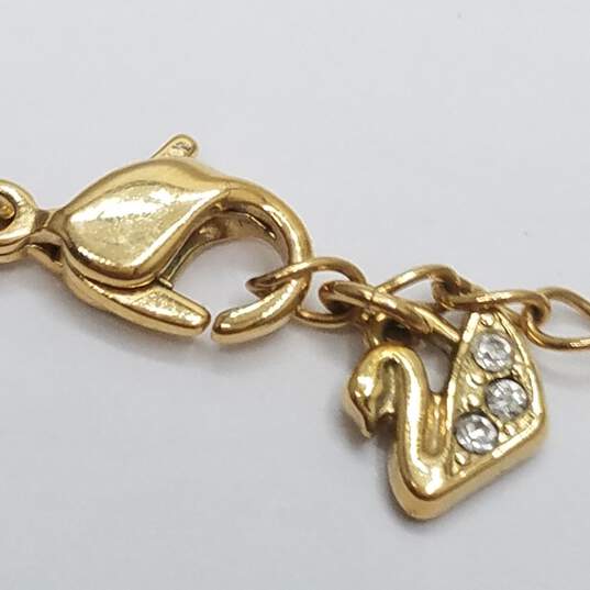 Swarovski Crystal Gold Tone/Silver Tone Assorted Jewelry Bundle 2pcs. 22.7g image number 7