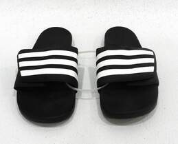 adidas Core Black adilette Comfort Slides Men's Shoe Size 10
