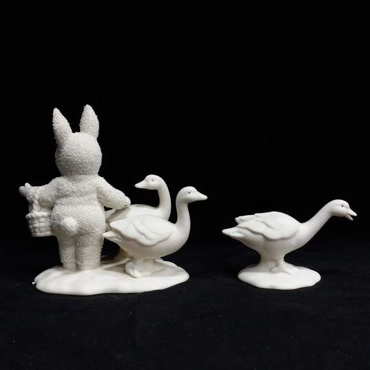 Department 56 Snow Bunnies Goosey Goosey & Gander Figurines - IOB image number 5