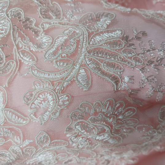 Mingda's Women's Bridesmaid Pink Dress Size L image number 4