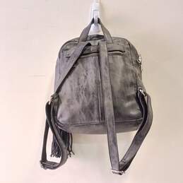 Steve Madden Women's Gray Leather Backpack Purse alternative image