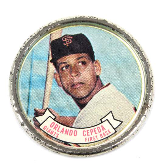 1964 HOF Orlando Cepeda Topps Coins #63 SF Giants image number 1