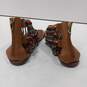 Sam Edelman Ladies Brown Leather Beaded Tassel Sandals Size 8.5 image number 3